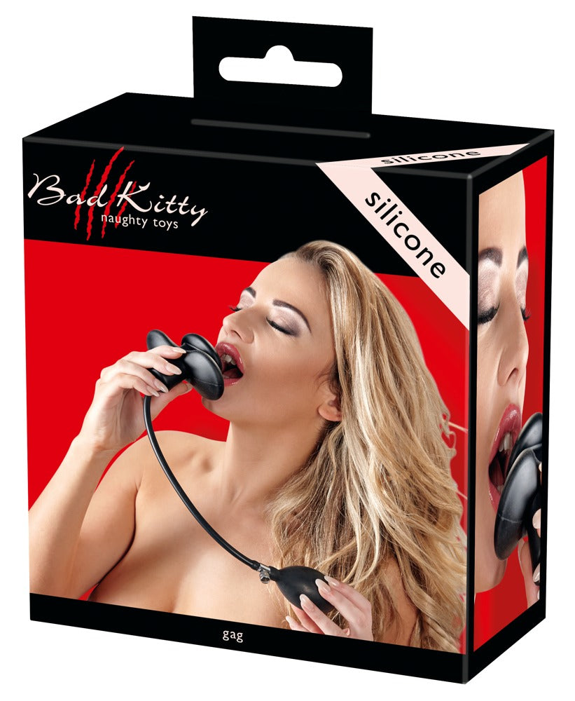 Bad Kitty Aufpumpbarer Butterfly-Knebel aus Silikon mit Ballpumpe