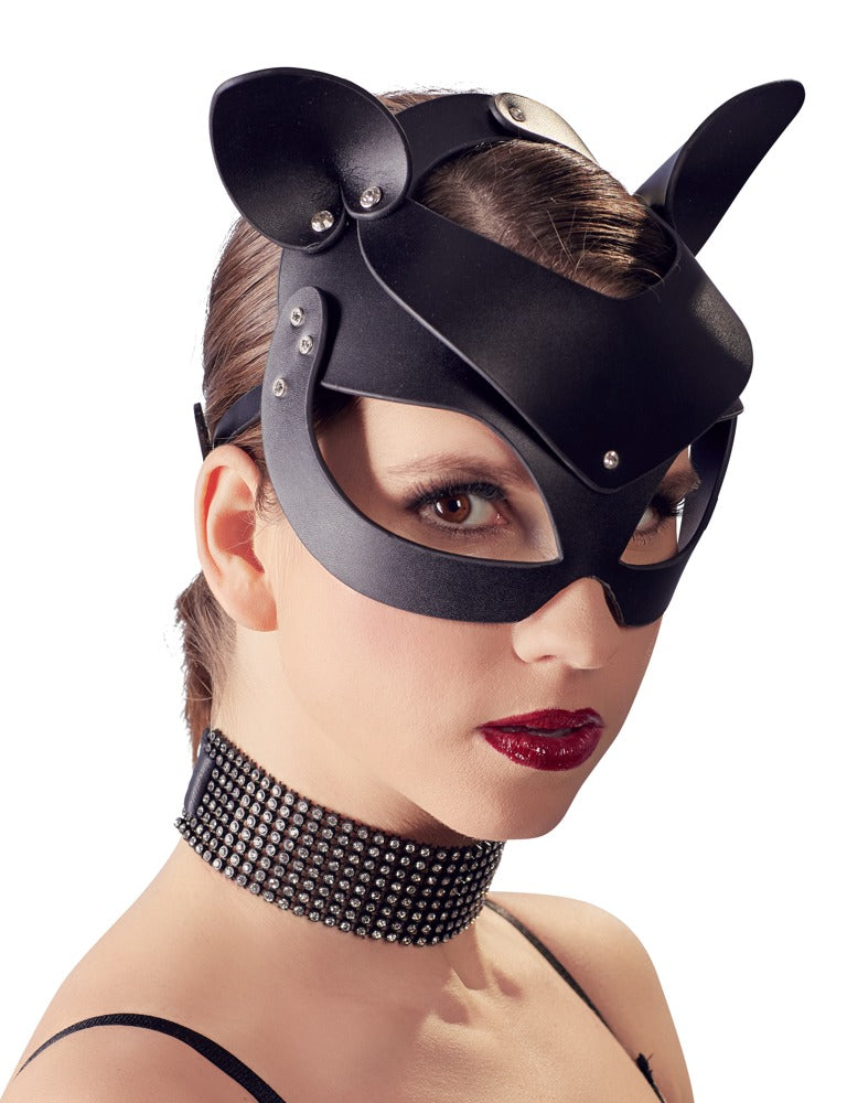 Bad Kitty Catmask mit Katzenohren aus Lederimitat