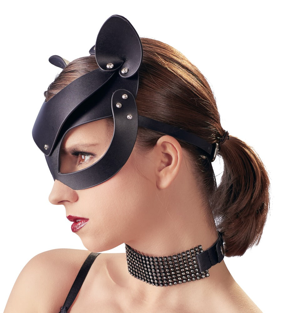 Bad Kitty Catmask mit Katzenohren aus Lederimitat