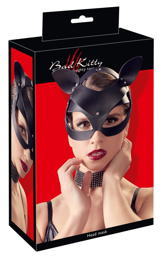 Bad Kitty Catmask mit Katzenohren aus Lederimitat