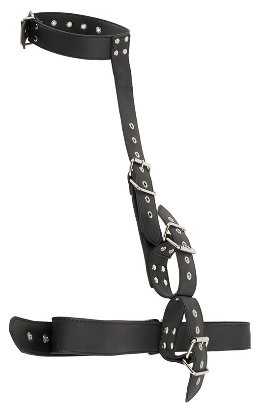 Vegan Fetish Hals-Handfessel Vegan