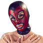 Bad Kitty Kopfmaske im 2-farbigen Mattlook mit Nasenloch-Ösen