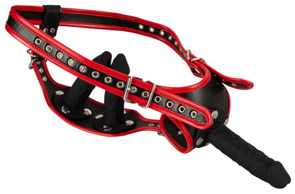 Bad Kitty Strap-on-String mit 3 Dildos für innen und außen