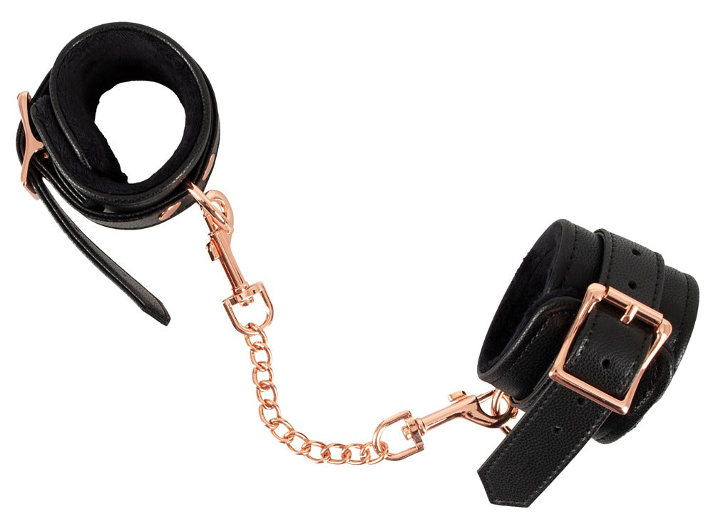 Bad Kitty Handfesseln gepolstert mit abnehmbarer Karabinerkette