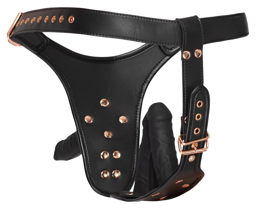Bad Kitty Strap-on-String 3D mit 3 realistischen Dildos