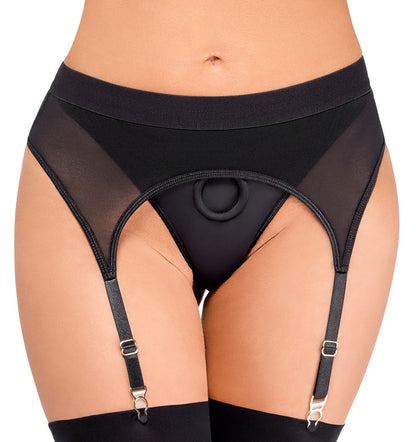 Bad Kitty Strap-on-Rio-String mit Strapsgürtel und Haltering