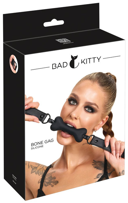 Bad Kitty Knebel im Knochen-Design aus Silikon für Puppy-Play
