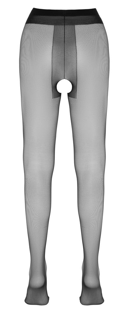 Cottelli Strumpfhose mit Satin-Sheer-Glanz, ouvert