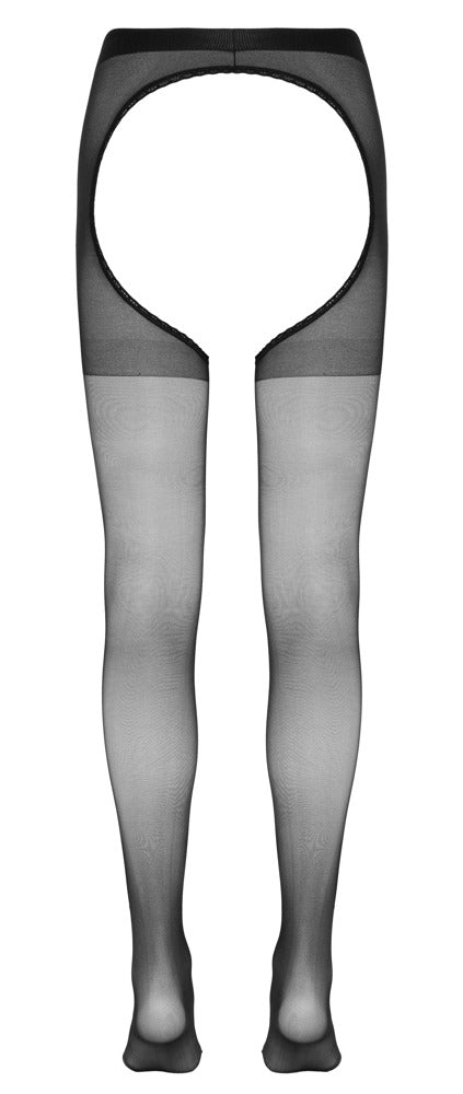 Cottelli Strumpfhose mit Gummilitze, ouvert