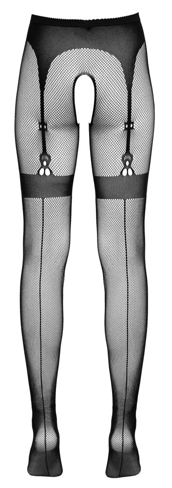 Cottelli Netz-Strumpfhose in Strapsgurt-Optik