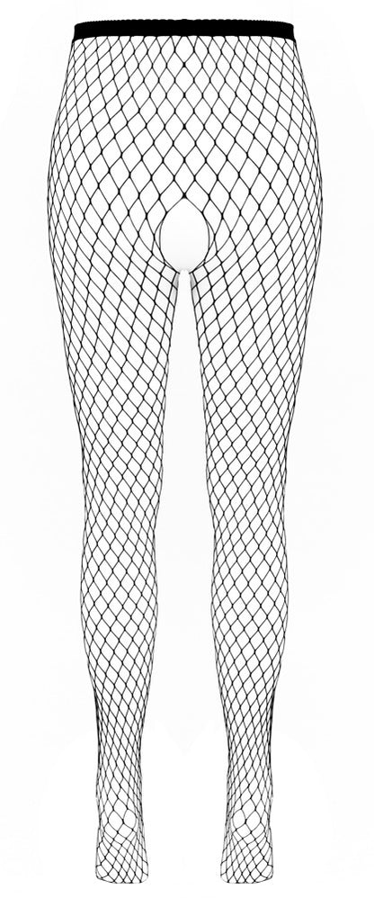 Cottelli Netzstrumpfhose mit großen Maschen, ouvert