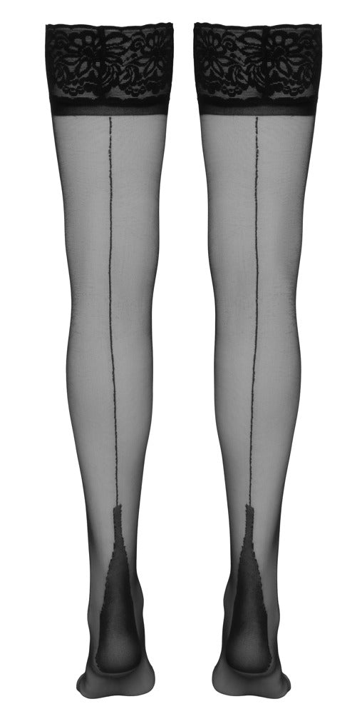 Cottelli halterlose Strümpfe mit Spitze und Naht