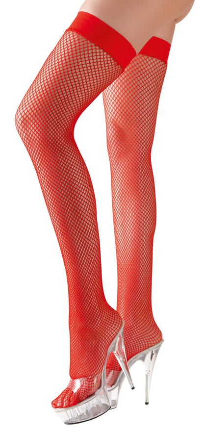 Cottelli halterlose Netzstrümpfe, Rot