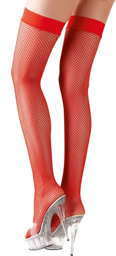 Cottelli halterlose Netzstrümpfe, Rot
