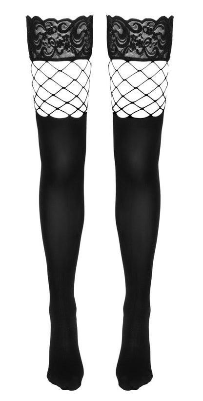 Cottelli halterlose Strümpfe im 2in1 Overknee-Look