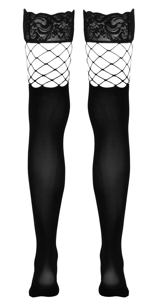 Cottelli halterlose Strümpfe im 2in1 Overknee-Look