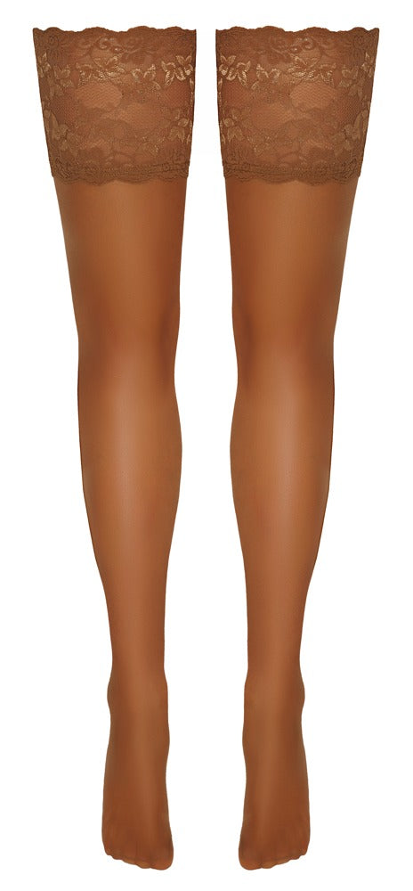 Cottelli halterlose Strümpfe mit 14 cm Spitzenabschluss, Haut