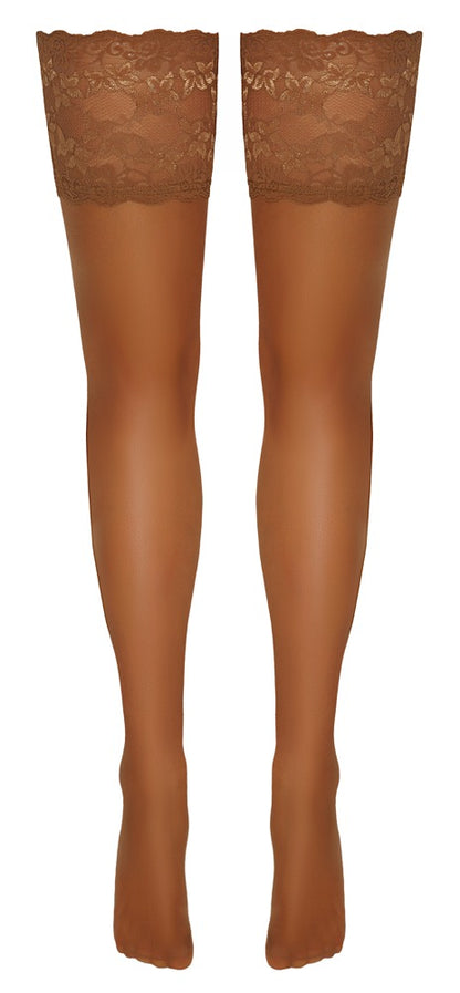 Cottelli halterlose Strümpfe mit 14 cm Spitzenabschluss, Haut