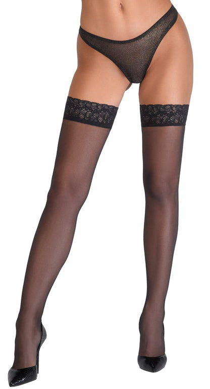Cottelli halterlose Strümpfe mit 6 cm Spitzenabschluss, 20 den