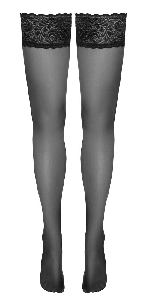 Cottelli halterlose Strümpfe mit 8 cm Spitzenabschluss, 20 den