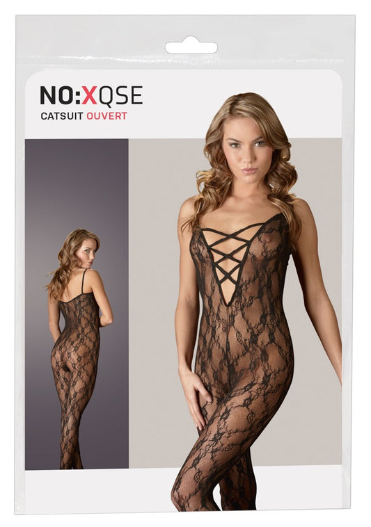NO:XQSE Catsuit Schwarz S/M