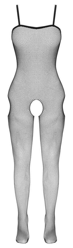 Fantasy Netz-Catsuit mit Fuß und Hüft-Cut-outs, ouvert