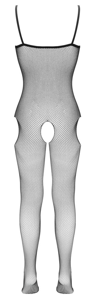 Fantasy Netz-Catsuit mit Fuß und Hüft-Cut-outs, ouvert