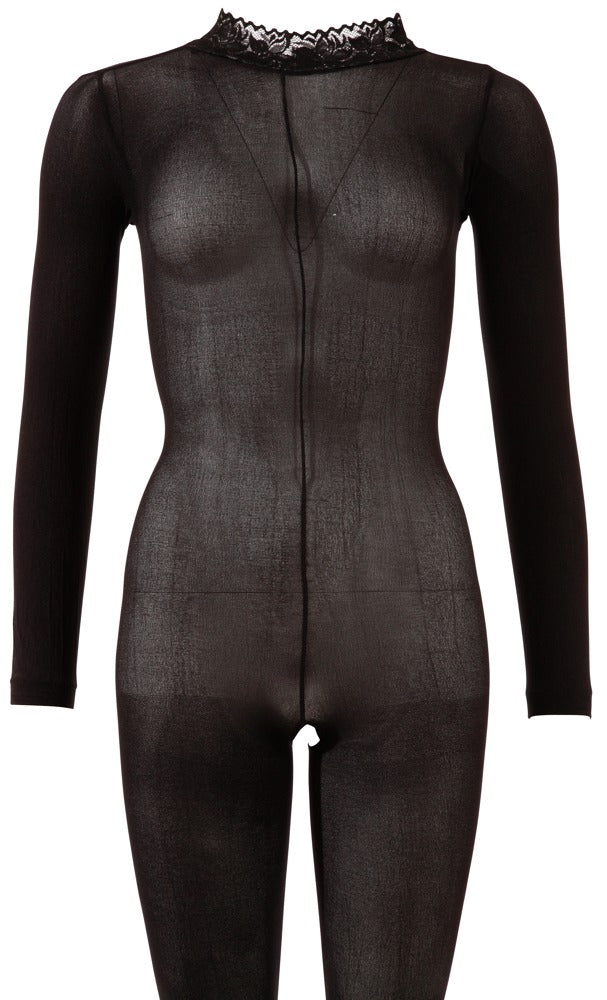 Fantasy by Cottelli Langarm-Catsuit ouvert, schwarz