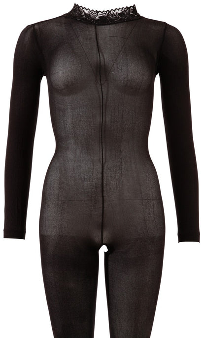 Fantasy by Cottelli Langarm-Catsuit ouvert, schwarz