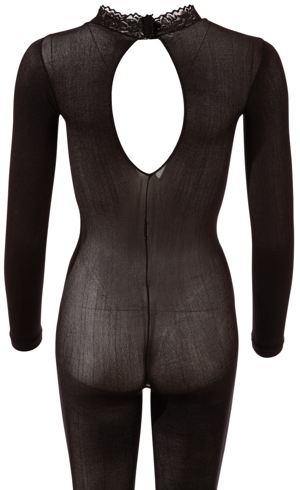 Fantasy by Cottelli Langarm-Catsuit ouvert, schwarz