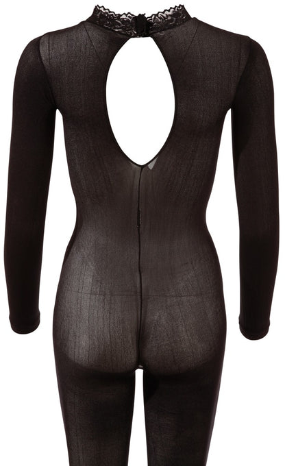 Fantasy by Cottelli Langarm-Catsuit ouvert, schwarz