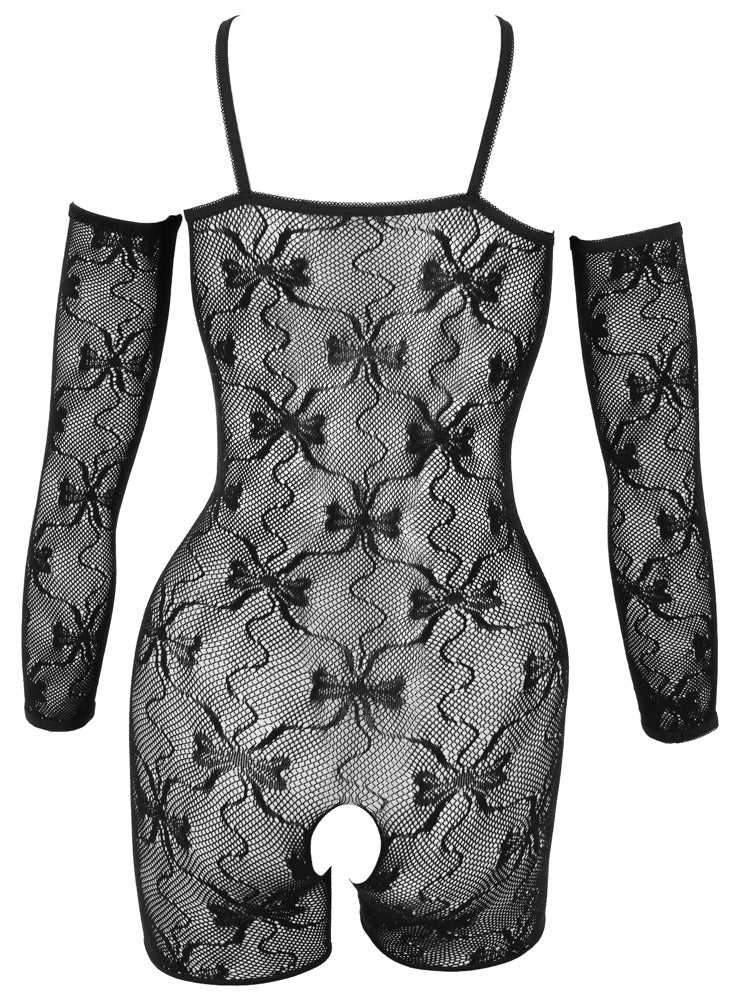 Fantasy Ouvert-Catsuit mit kurzem Bein und Armstulpen