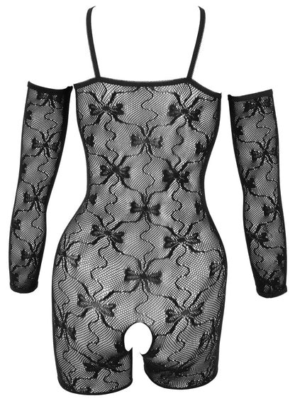 Fantasy Ouvert-Catsuit mit kurzem Bein und Armstulpen