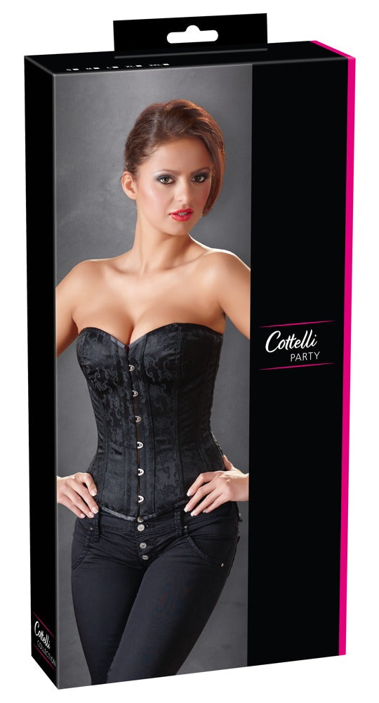 Cottelli Corsage im Brokat-Look mit Strapsen