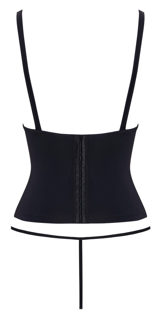 Cottelli Open-Bust-Taillen-Corsage mit Mini-String