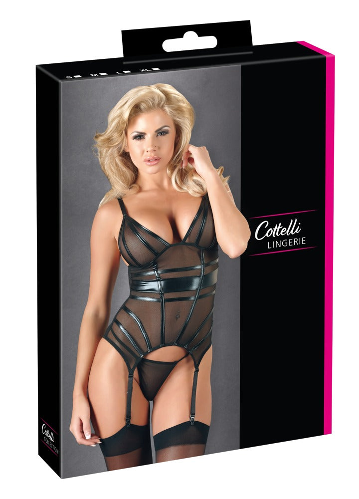 COTTELLI Strapshemd aus Powernet mit Wetlook