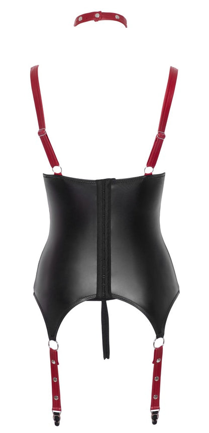 Cottelli Bondage-Strapshemd-Set ouvert mit Halsband