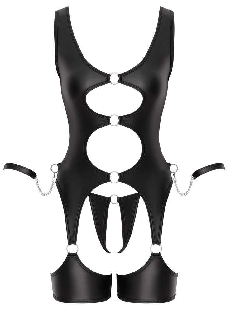 Cottelli Bondage-Strapshemd-Set mit Schenkel-Harness
