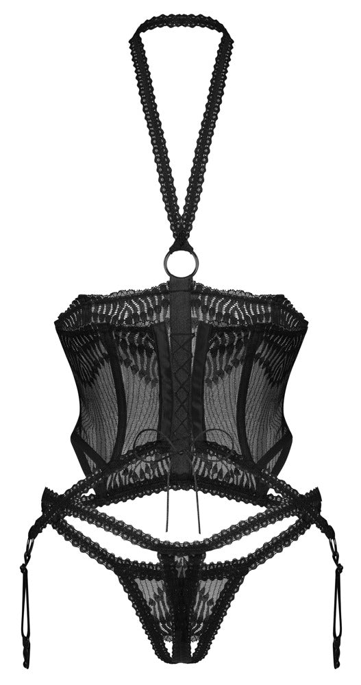 OBSESSIVE busenfreies Strapshemd mit Ouvert-String