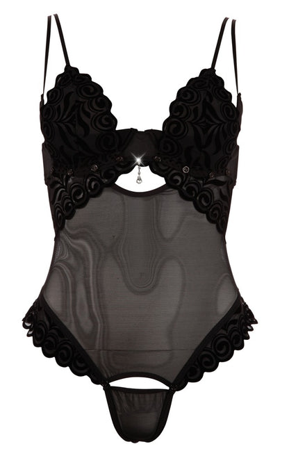 COTTELLI Stringbody mit Samtflockprint
