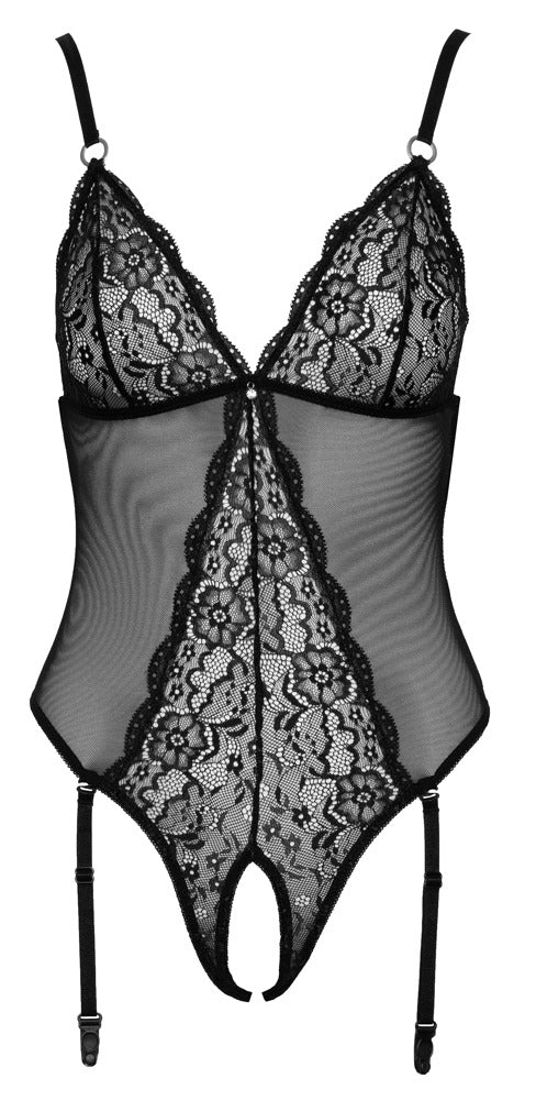 COTTELLI Stringbody ouvert mit Strapsen