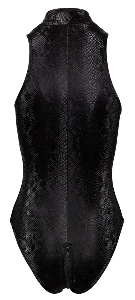 Cottelli Body in Schlangen-Optik mit 2-Wege-Zip