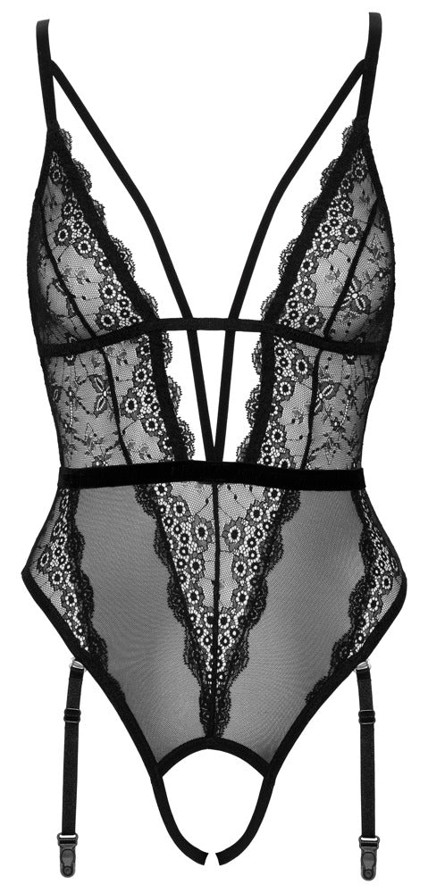 COTTELLI Stringbody mit Perlenkette und Strapsen