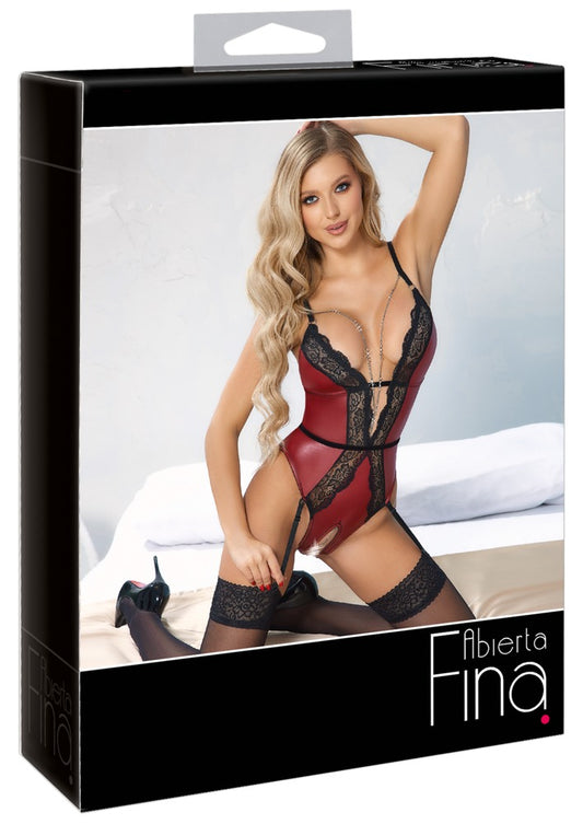 Abierta Fina Body Rot/schwarz