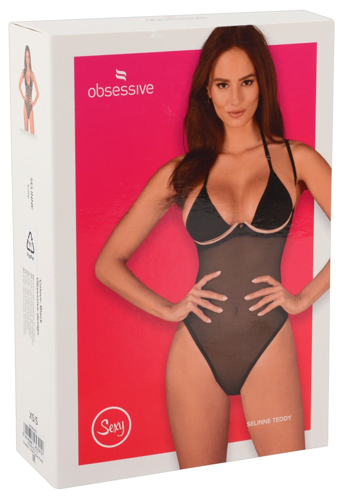 OBSESSIVE Body aus Stretch-Netz mit Bügel-Cups
