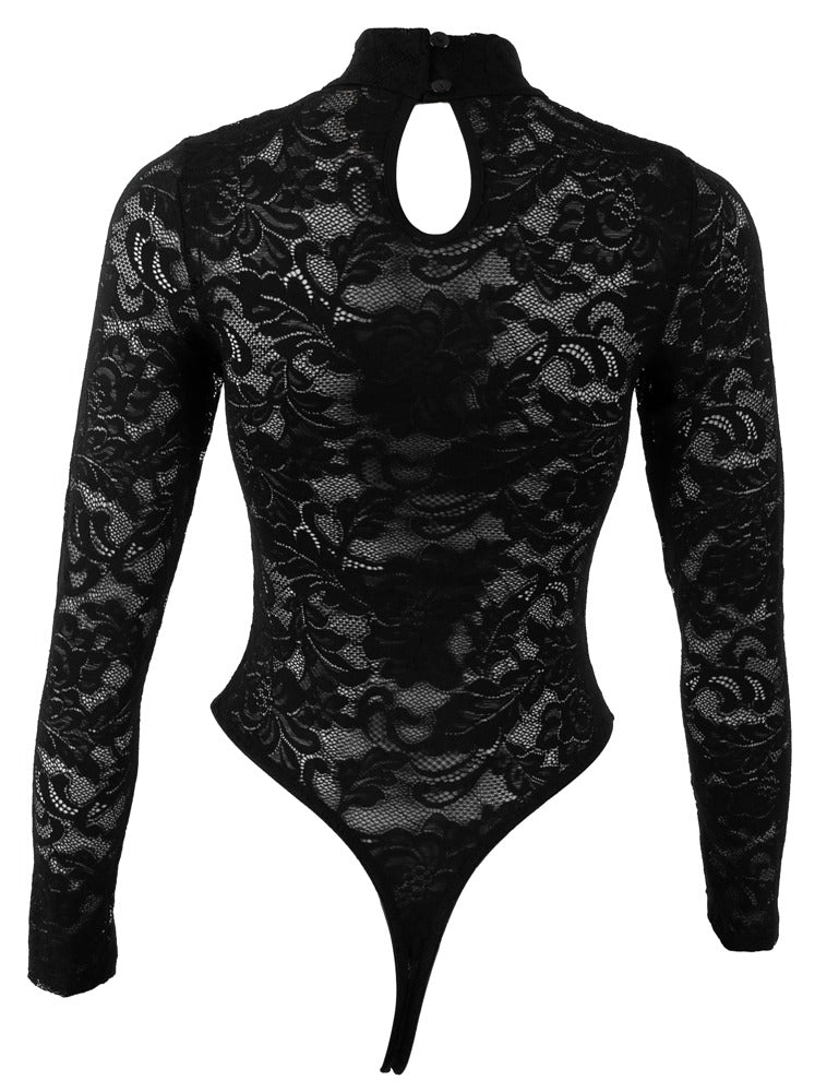 COTTELLI Spitzen-Riobody mit Stehkragen
