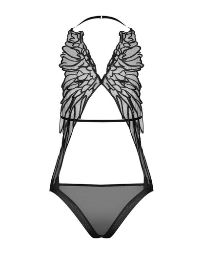 OBSESSIVE Spitzen-Body, schwarz