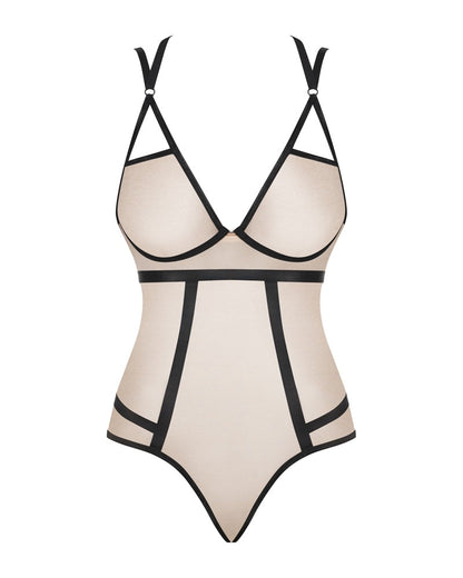 OBSESSIVE Spitzen-Body in Braun