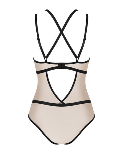 OBSESSIVE Spitzen-Body in Braun