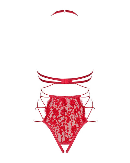 OBSESSIVE Spitzen-Body in Rot